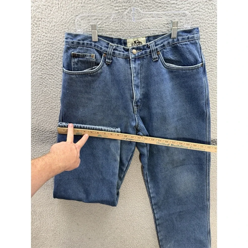 Old Mill Jeans Mens 34x30 Blue Denim Fleece Lined Workwear‎ Chore Barn Outdoors